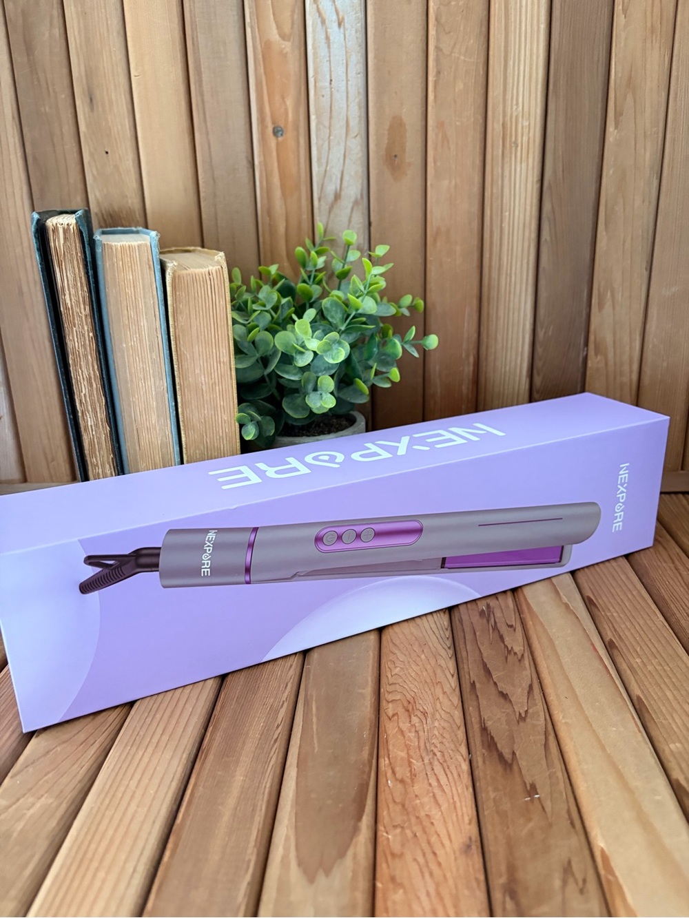 NEXPURE Hair Straightener Flat Iron Ceramic Styling Tool, Purple, New in Box